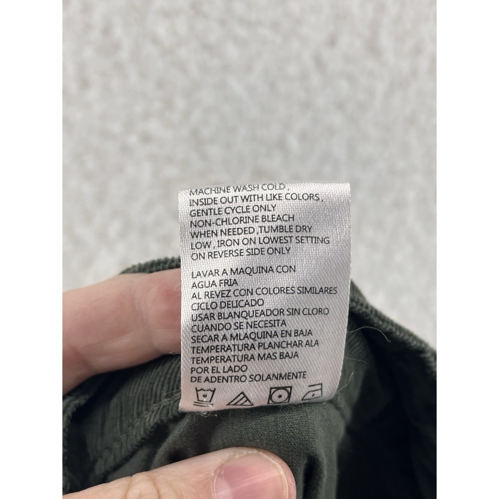 Weatherproof Vintage Pants Women's Size 14 Olive Stretch Wide Leg Corduroy Retro - Picture 10 of 10